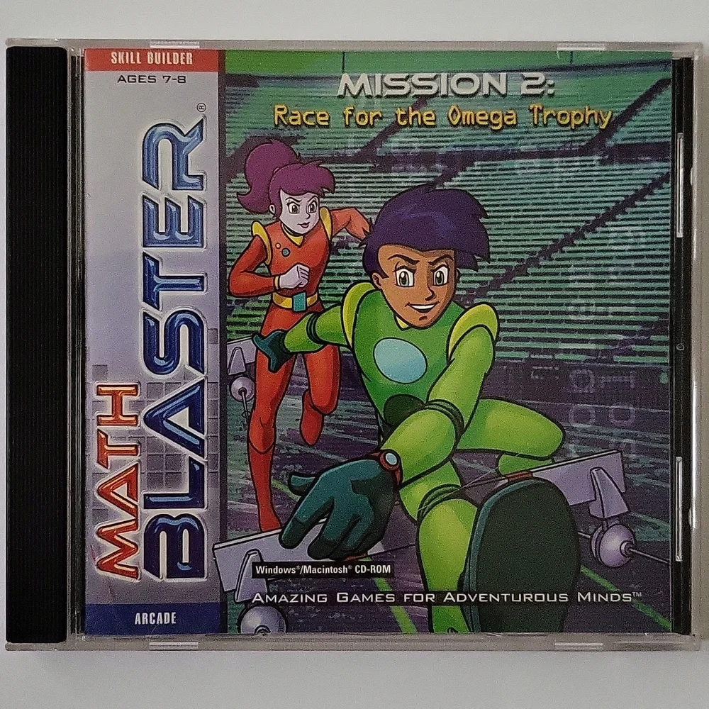 Math Blaster Skill Builder Mission 2: Race For The Omega Trophy CD